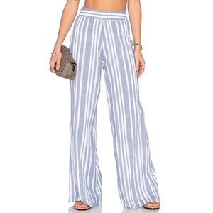 Tularosa Marley Cotton Wide Leg Striped Pants EUC